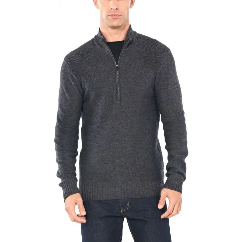 icebreaker  Mens Waypoint LS Half Zip - Pullover in lana merino - Uomo