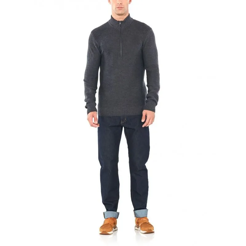 icebreaker  Mens Waypoint LS Half Zip - Pullover in lana merino - Uomo