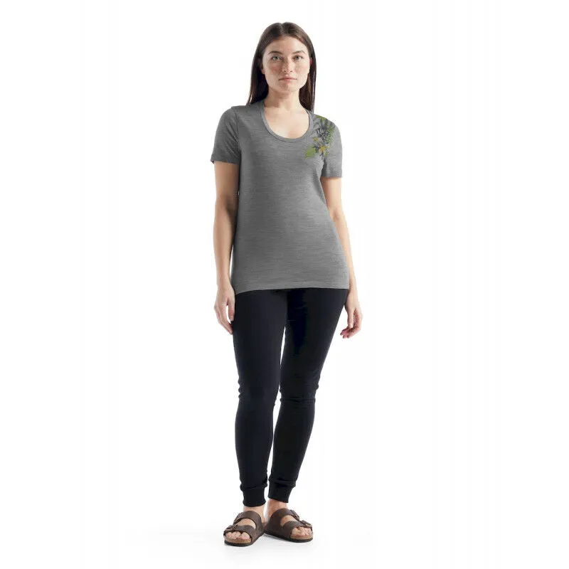 icebreaker  Tech Lite II SS Scoop Tee Fabulous Fer - Maglia merino - Donna