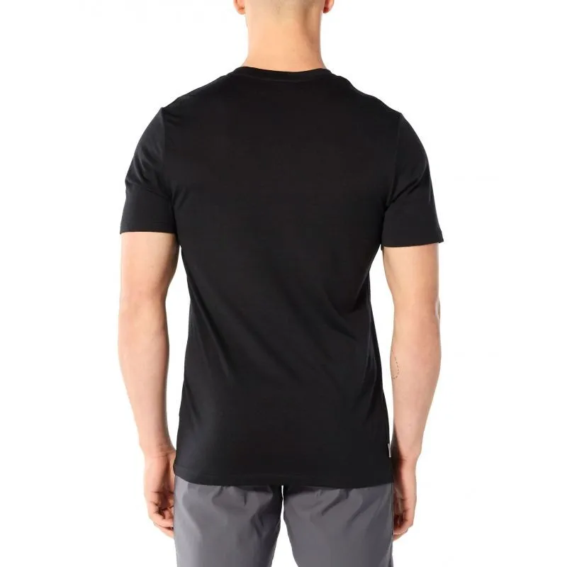 icebreaker  Tech Lite Short Sleeve Crewe Single Line Camp - Maglia merino - Uomo