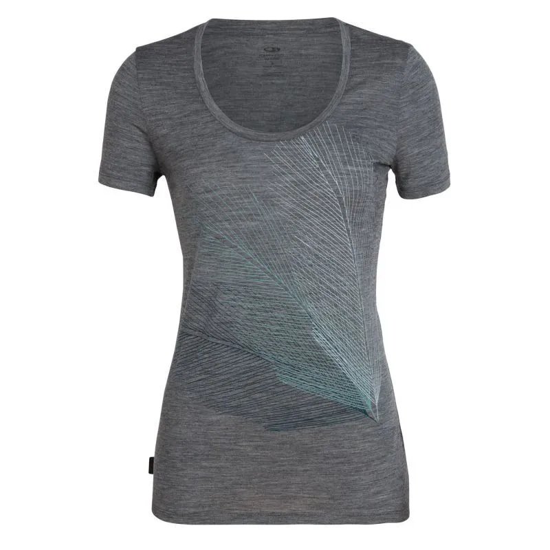 icebreaker  Tech Lite Short Sleeve Scoop Plume - Maglia merino - Donna