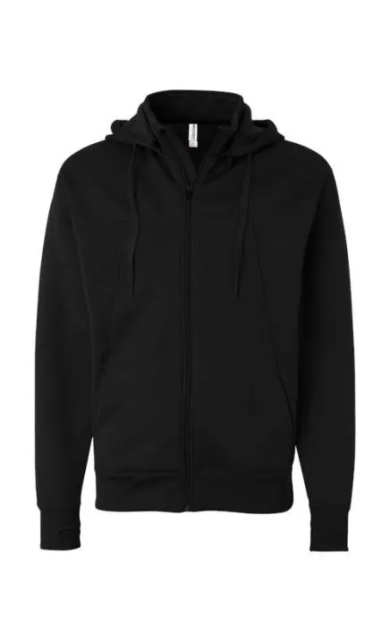 Independent Trading Co. EXP80PTZ Poly-Tech Full-Zip Hooded Sweatshirt