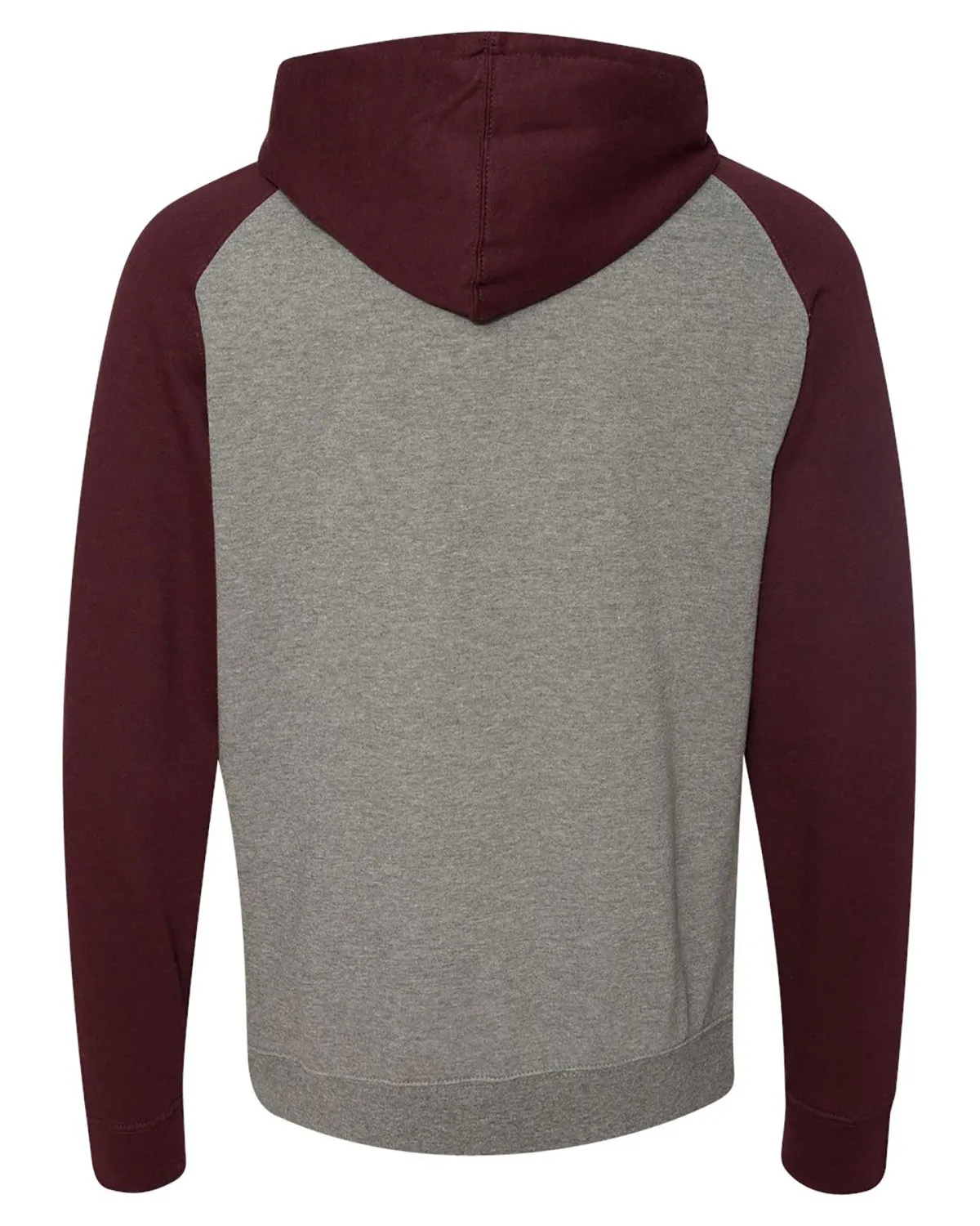 Independent Trading Co. IND40RP Men Raglan Hooded Sweatshirt