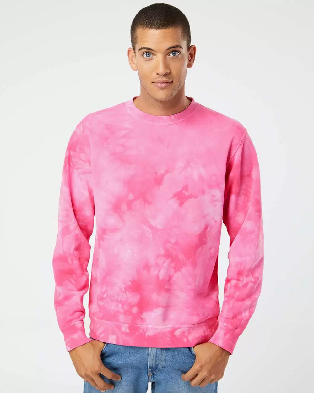 Independent Trading Co. PRM3500TD Midweight Tie-Dyed Sweatshirt SKU: PRM3500TD