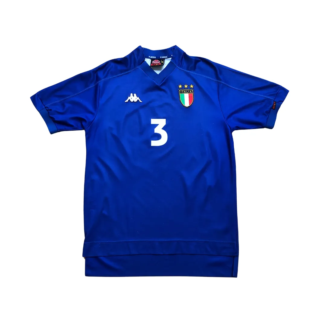 Italy 1999/2000 Maldini Kappa Original Home Football Shirt Medium/Large