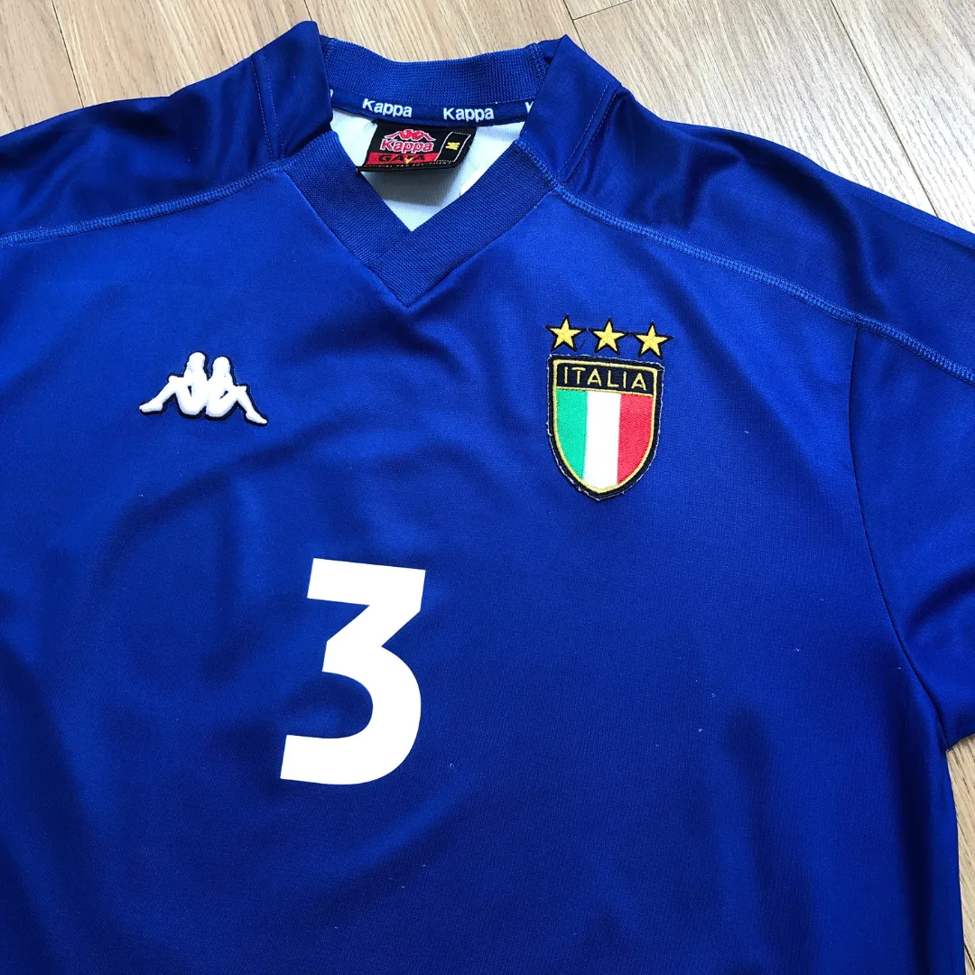 Italy 1999/2000 Maldini Kappa Original Home Football Shirt Medium/Large