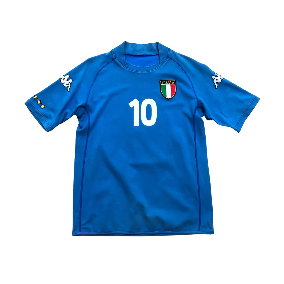 Italy 2002 Totti Kappa Original Home Football Shirt Small