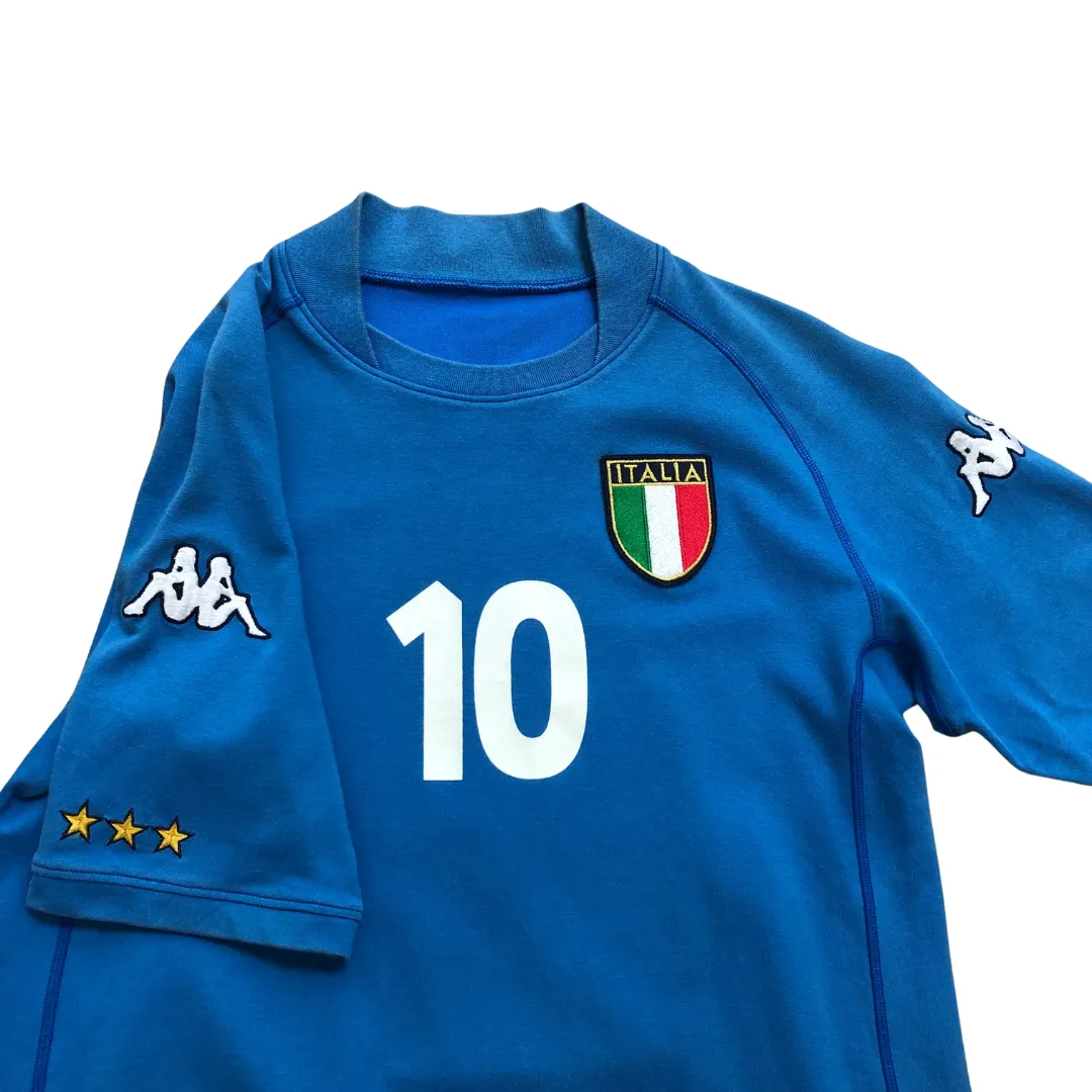 Italy 2002 Totti Kappa Original Home Football Shirt Small