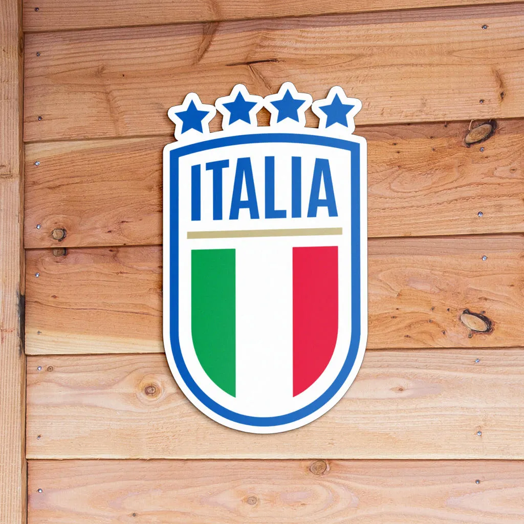 Italy Logo - Colored Metal Art