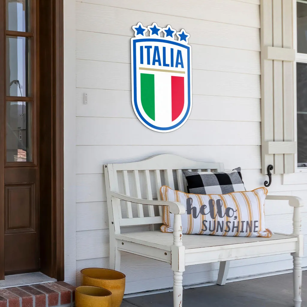 Italy Logo - Colored Metal Art