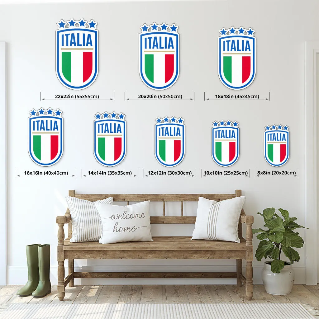 Italy Logo - Colored Metal Art