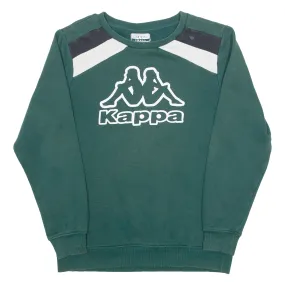 KAPPA Mens Sweatshirt Green Crew Neck S