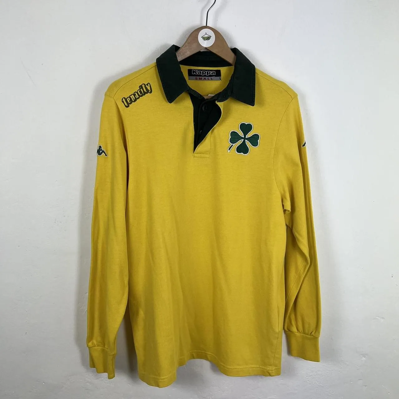 Kappa yellow rugby shirt medium