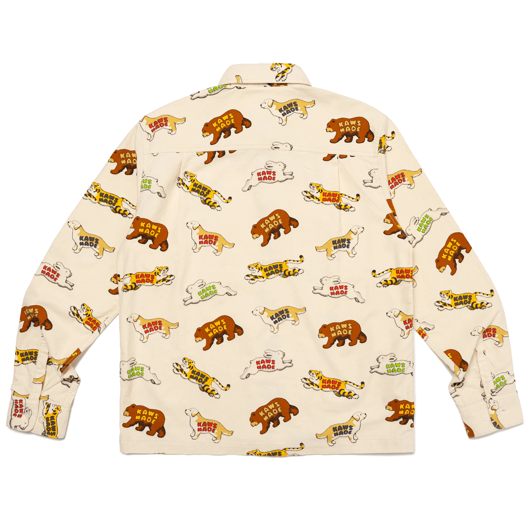 KAWS MADE ANIMAL PATTERNED SHIRT