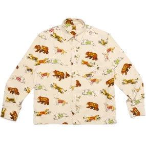 KAWS MADE ANIMAL PATTERNED SHIRT