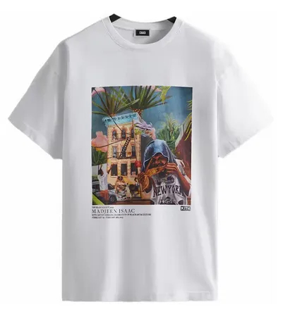 Kith Artist Series Madjeen Isaac Gallery Tee White