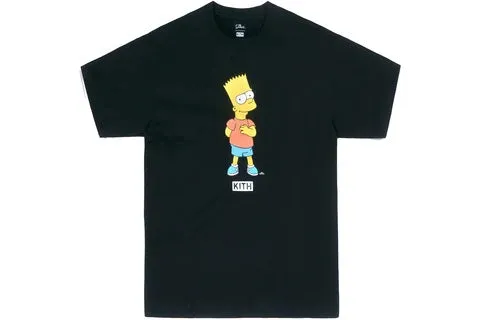 Kith x The Simpsons Bart Tee Black