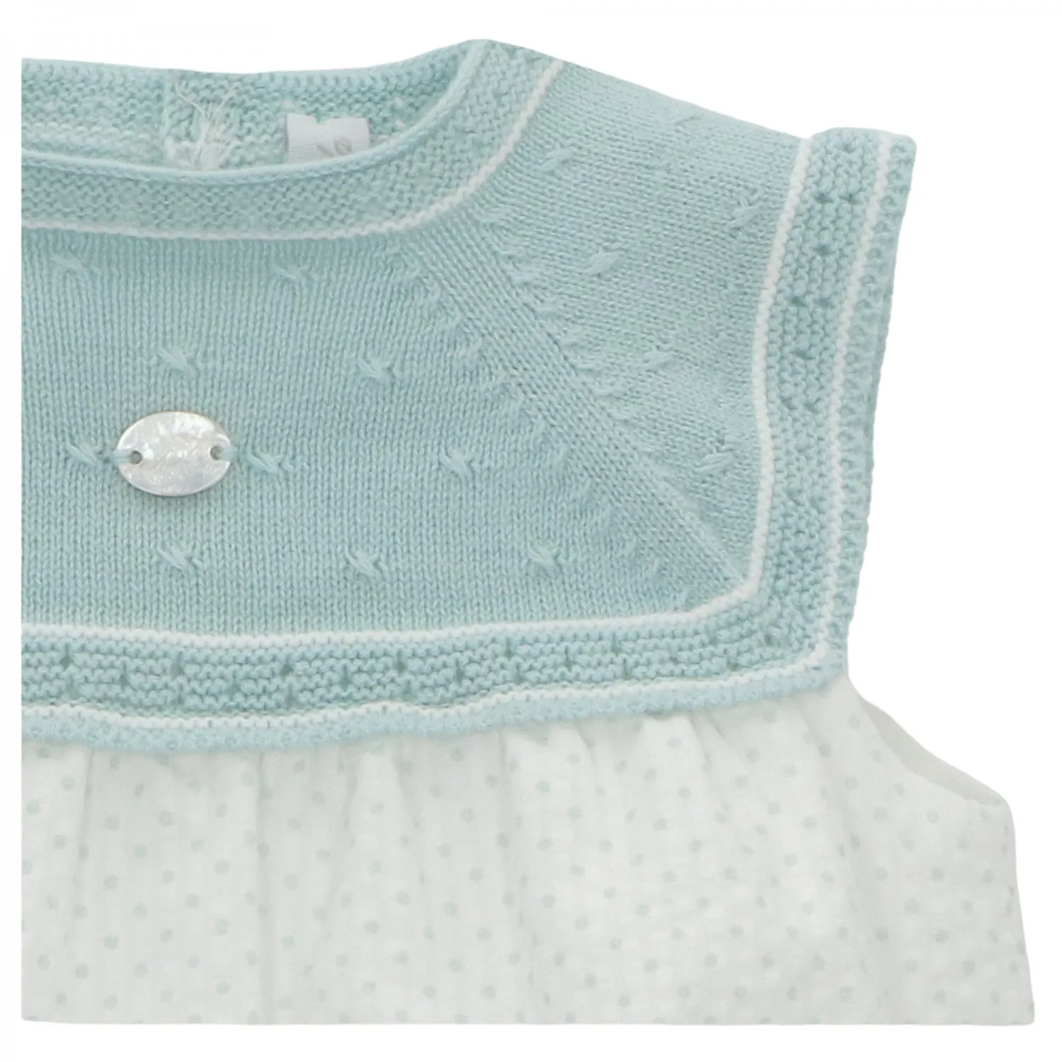 Knit and fabric romper for boys Toulouse collection