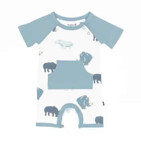 Kyte Baby Printed Shortall in Rhino