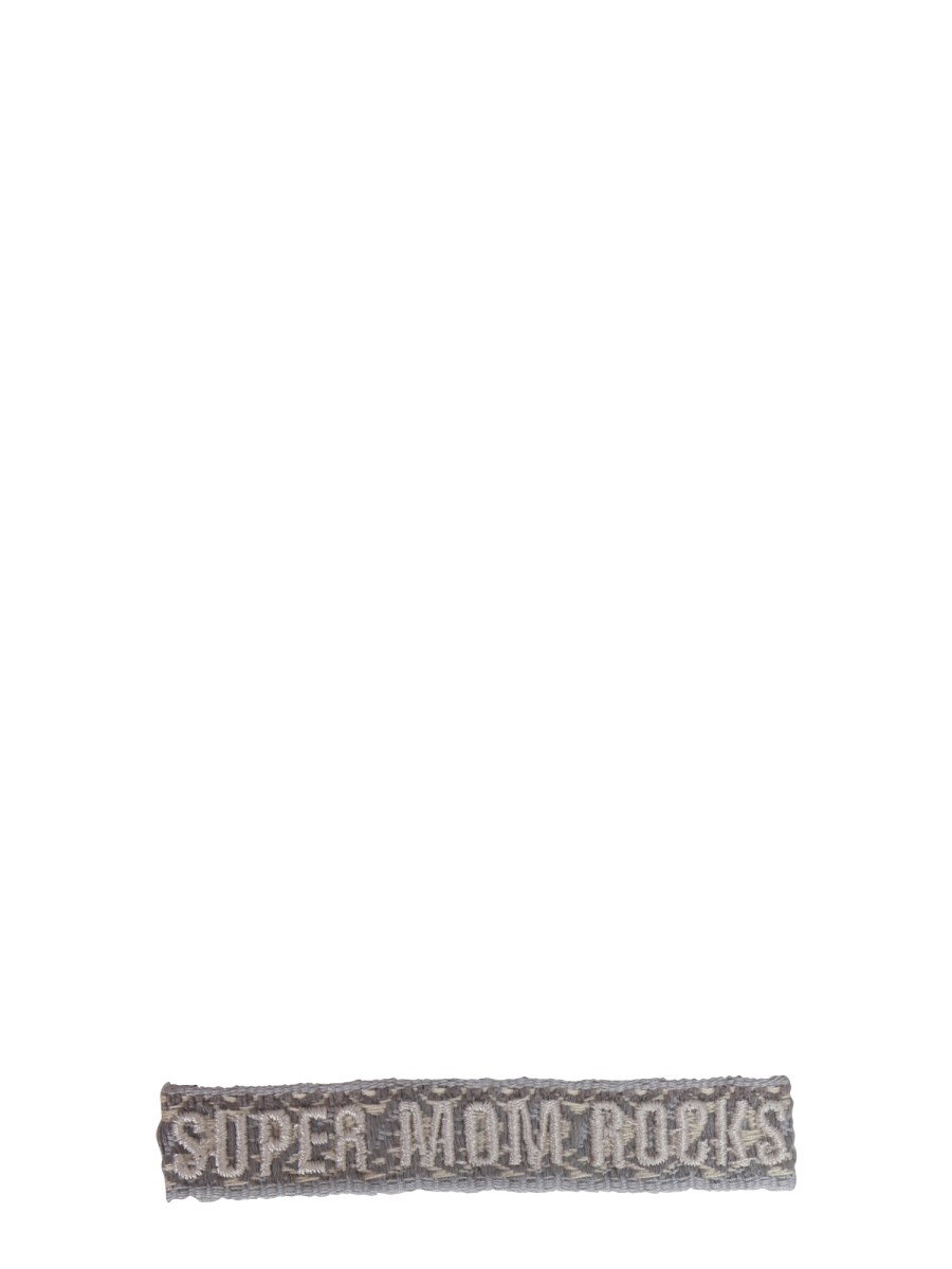 LABEL K    SUPER MOM ROCK WOVEN FABRIC BRACELET