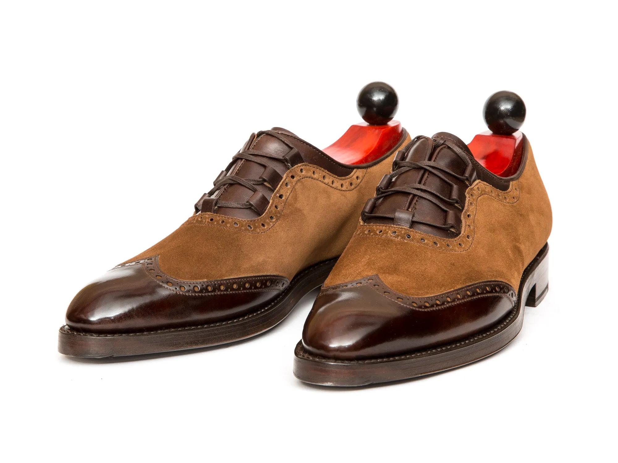 Leavenworth - MTO - Dark Brown Museum Calf / Snuff Suede - SEA Last - Double Leather Sole