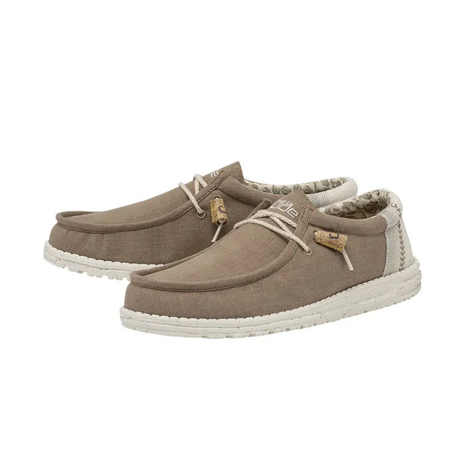 LOAFERS WALLY LINEN Man Natural Clay