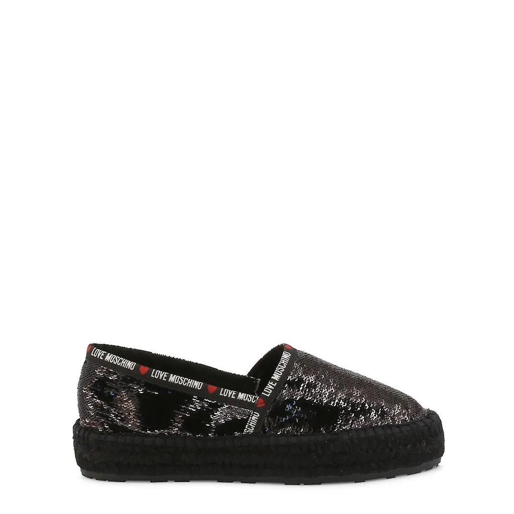 Love Moschino Slip-On Fabric Round Toe Sneakers