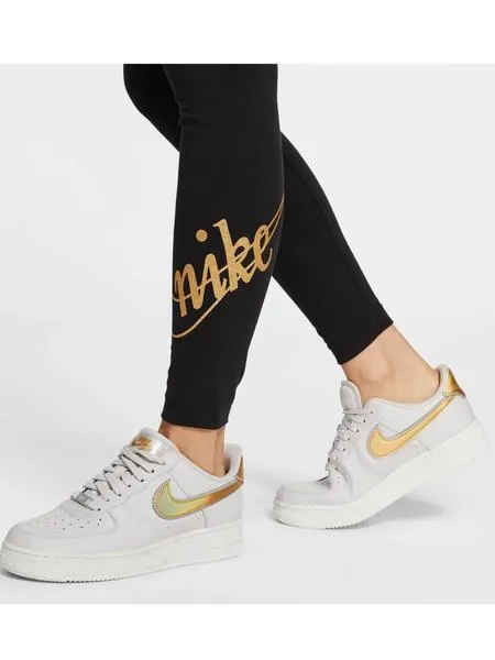 malla nike negro/oro mujer