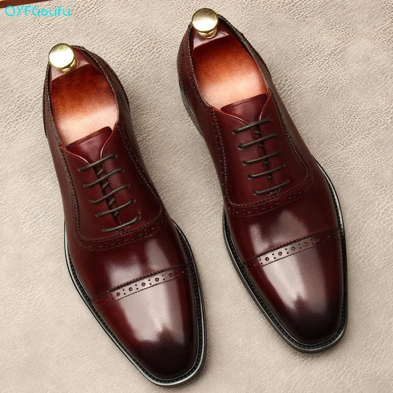 Men Dress Shoes -  Russo Luxurious Oxford Shoes