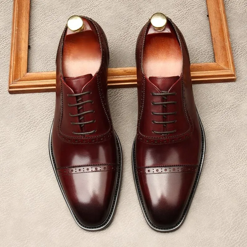 Men Dress Shoes -  Russo Luxurious Oxford Shoes