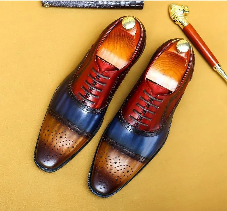 Men Dress Shoes -  Timotio Leather Oxford Shoes