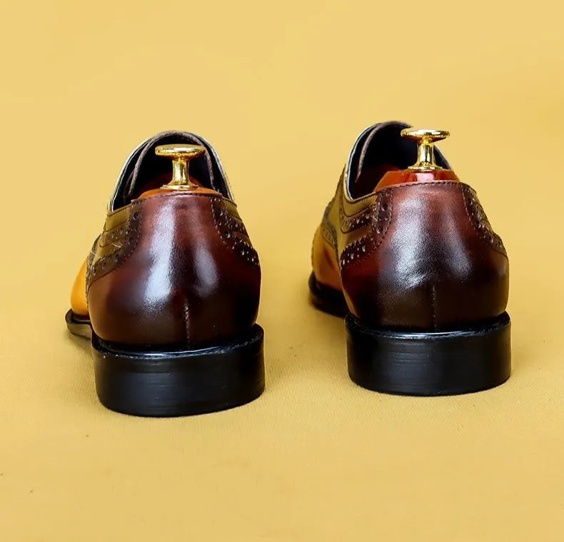 Men Dress Shoes -  Timotio Leather Oxford Shoes