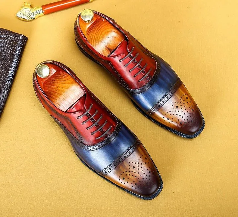 Men Dress Shoes -  Timotio Leather Oxford Shoes