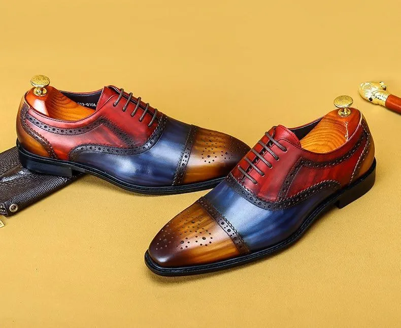 Men Dress Shoes -  Timotio Leather Oxford Shoes