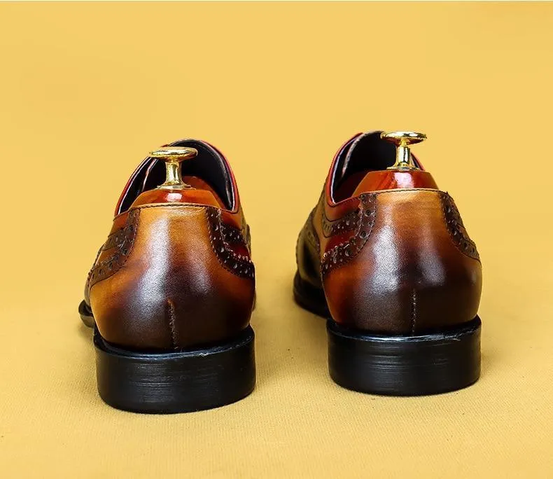 Men Dress Shoes -  Timotio Leather Oxford Shoes