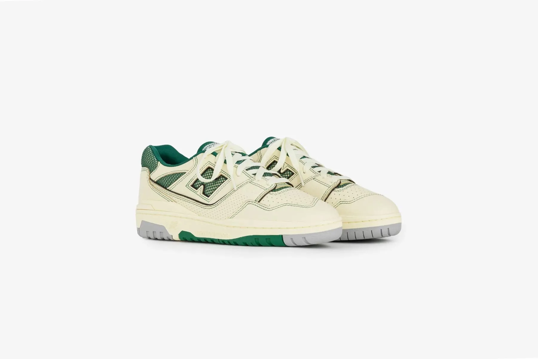 New Balance x Aime Leon Dore P550 Basketball Oxfords - White/Green