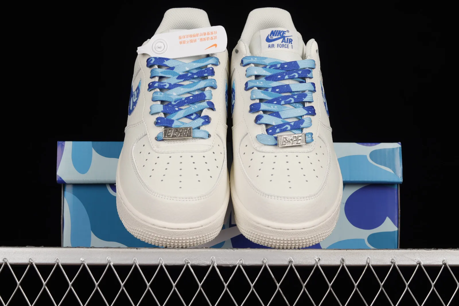 Nike Air Force 1 07 Low Beige Blue White AA1356-116