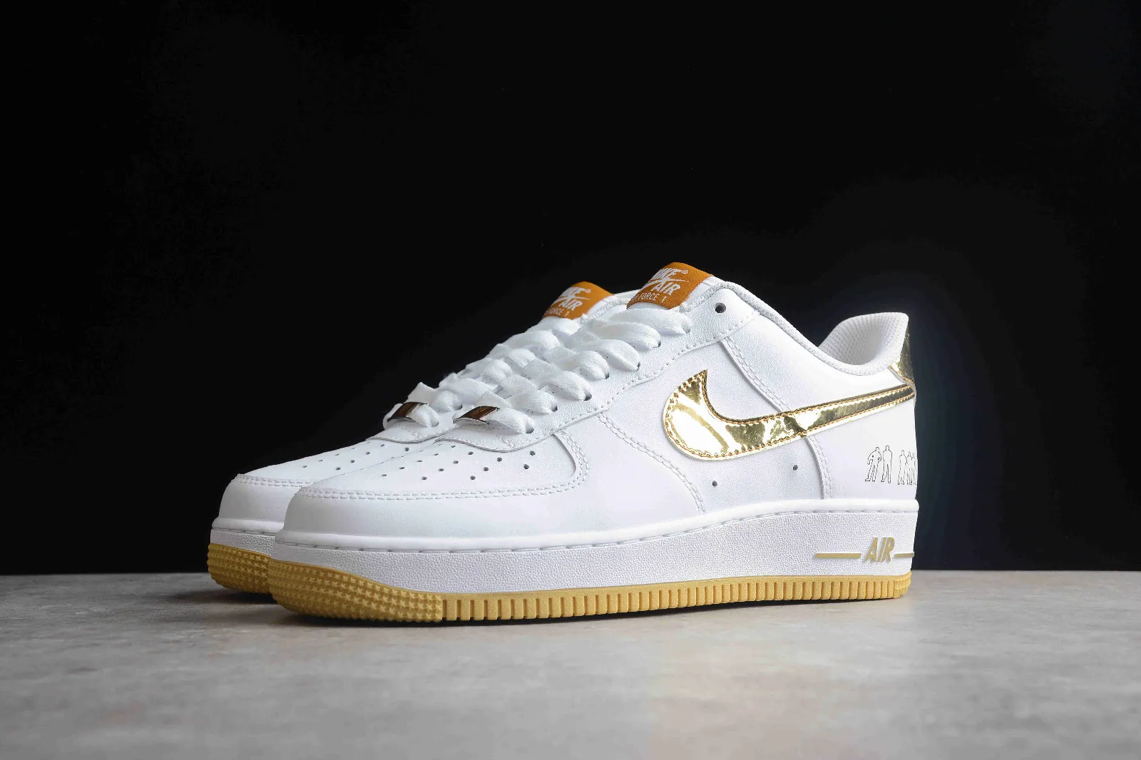 Nike Air Force 1 Low Players White Metallic Gold 315092-171