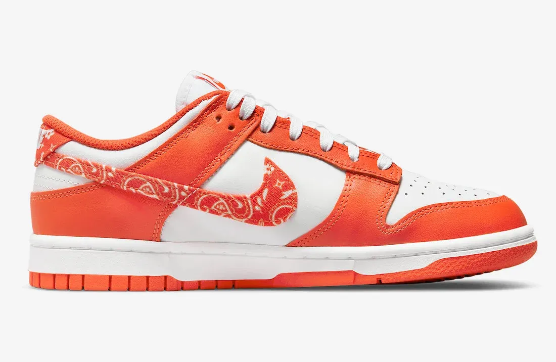 Nike SB Dunk Low Essential Orange Paisley White DH4401-103