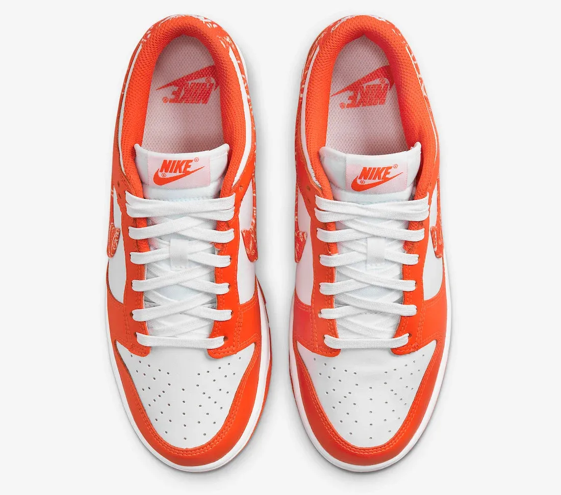 Nike SB Dunk Low Essential Orange Paisley White DH4401-103