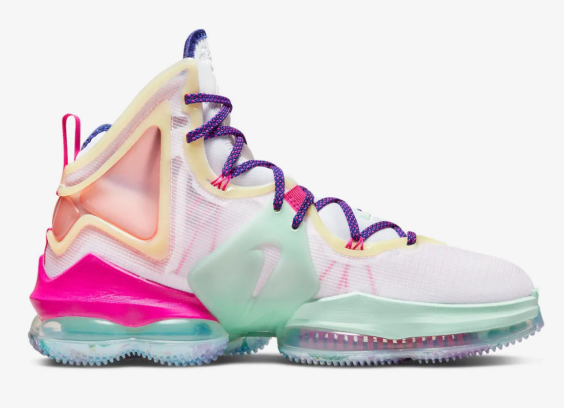 Nike Zoom LeBron 19 Valentine's Day Pink Green Purple DH8460-900