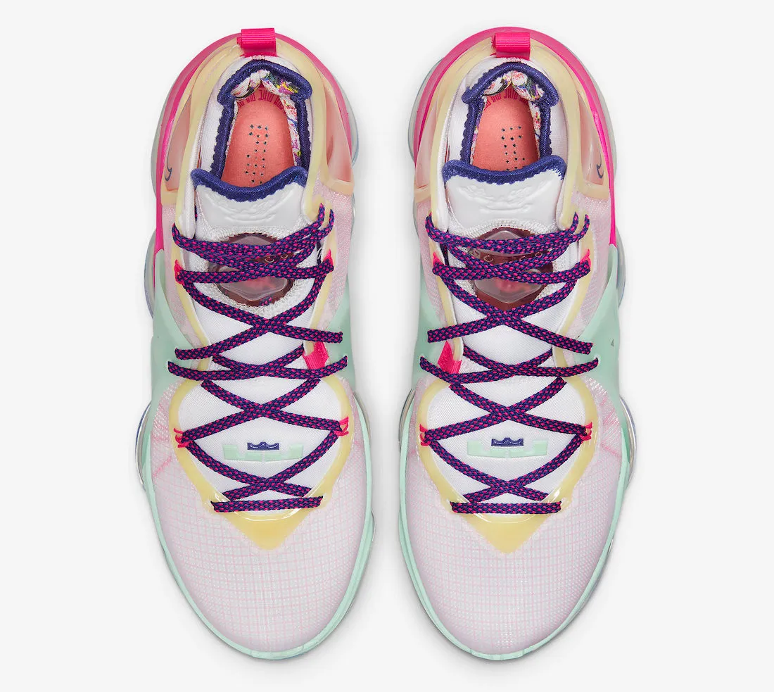 Nike Zoom LeBron 19 Valentine's Day Pink Green Purple DH8460-900