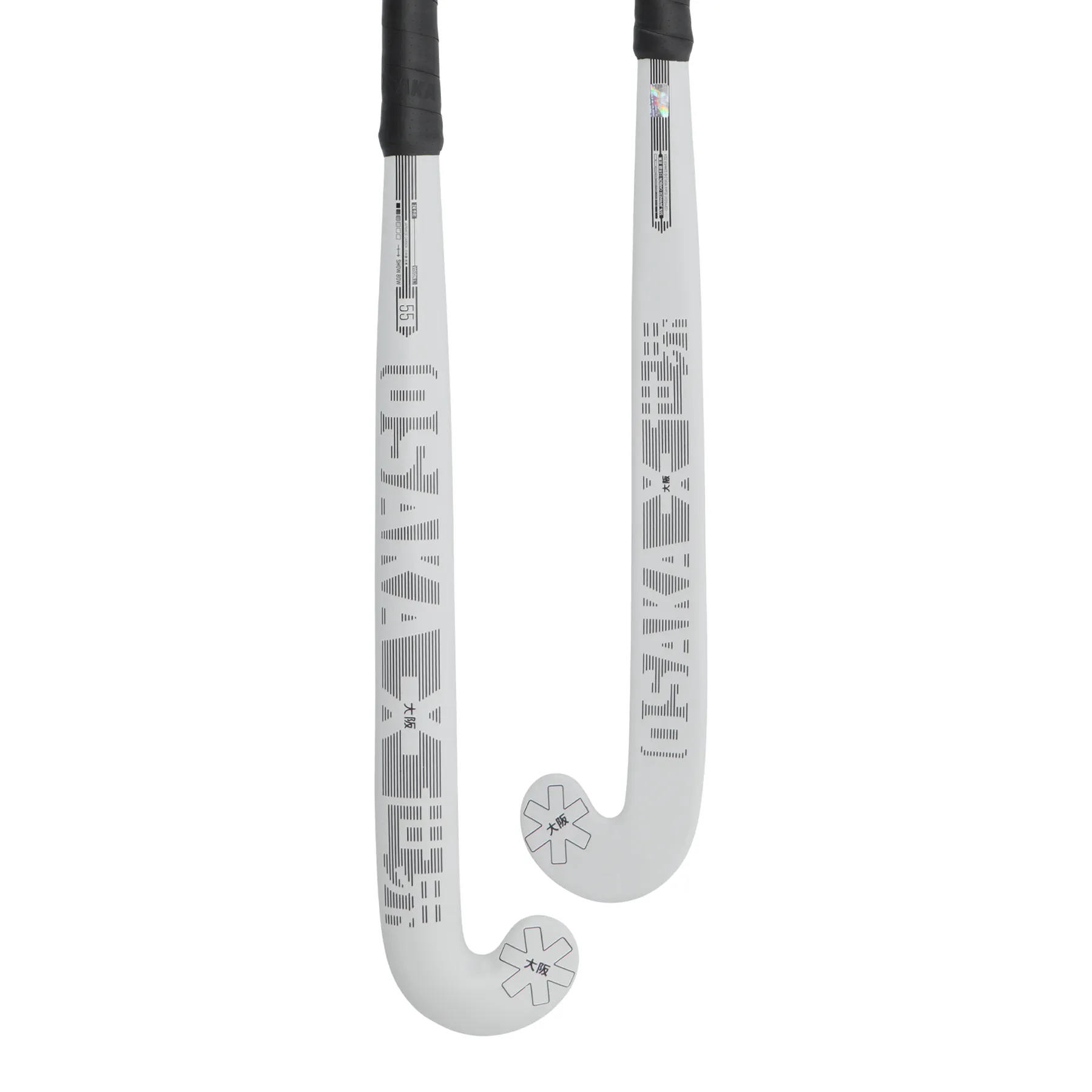 Osaka Vision 55 Show Bow Hockey Stick 2024 - White/Black