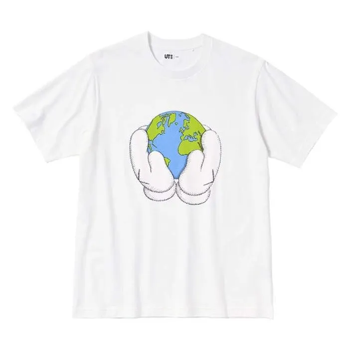 PEACE FOR ALL Short-Sleeve Graphic T-Shirt (Kaws)