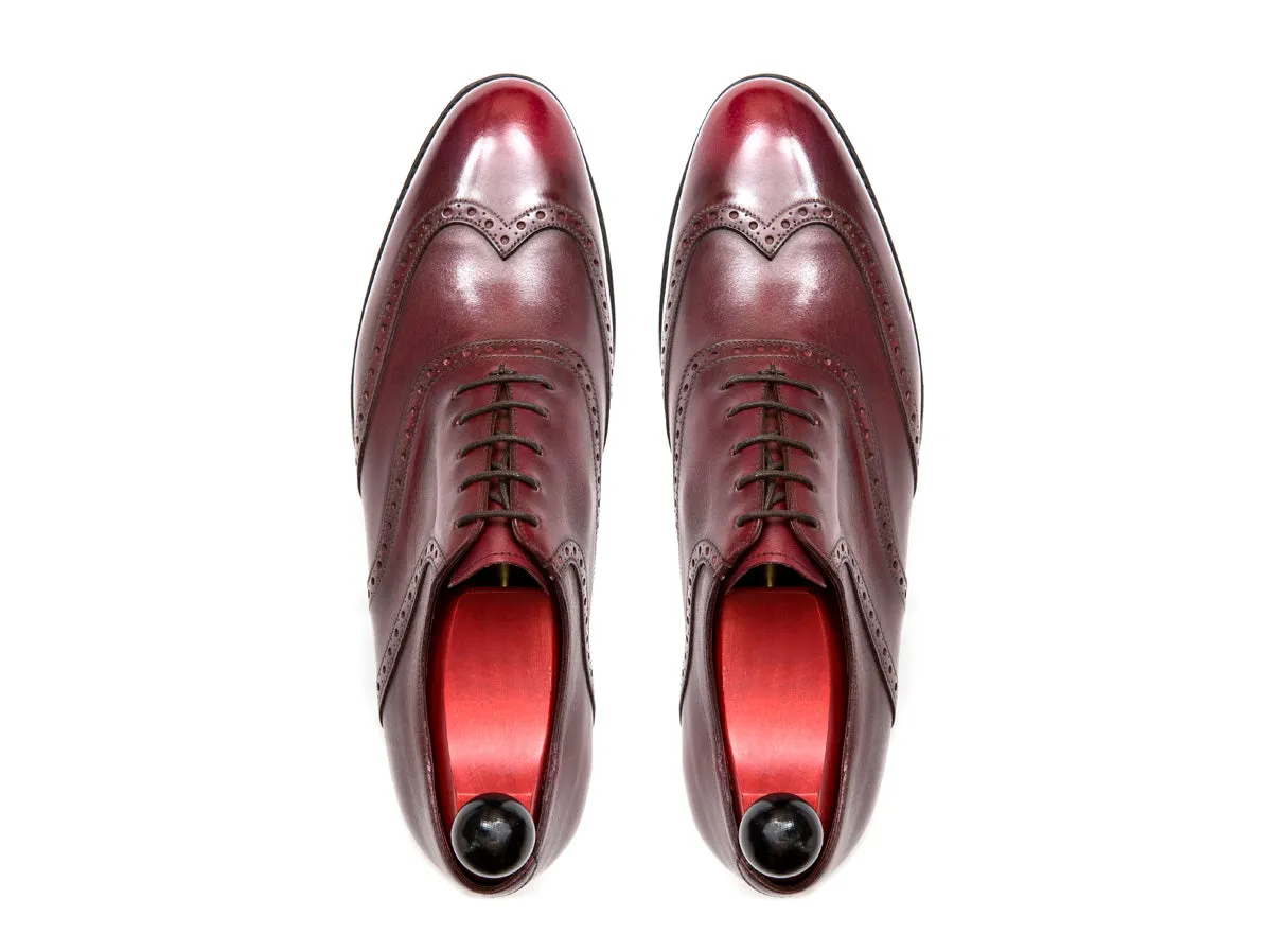 Phinney - MTO - Burgundy Calf - TMG Last - Single Leather Sole