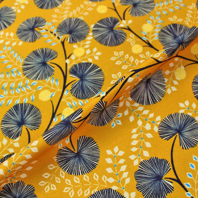 Pondichery Home Furnishing Fabric by Maison THEVENON Paris - Mustard