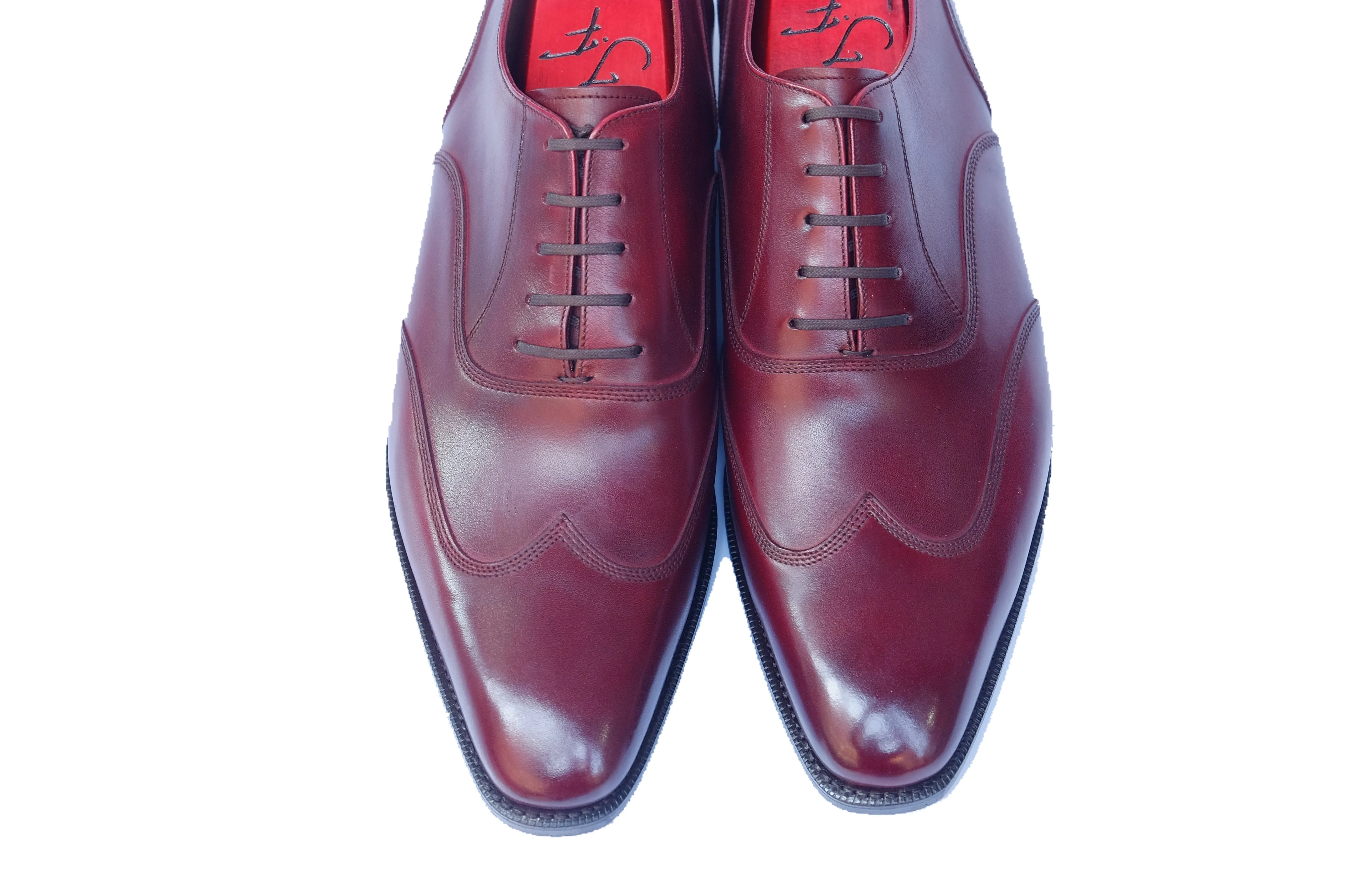 Pullman - MTO - Burgundy Calf - LPB Last - Single Leather Sole