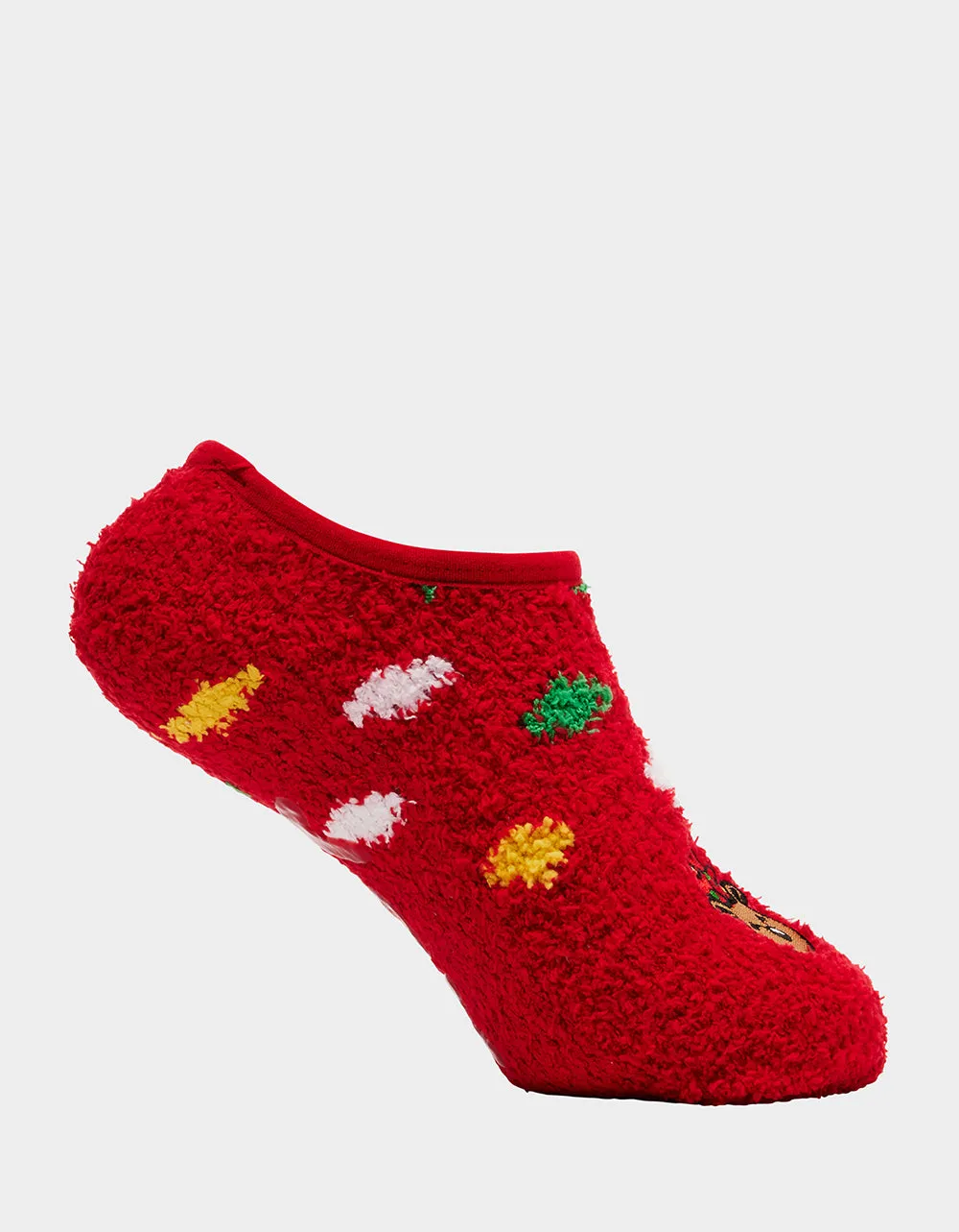 REINDEER SLIPPER SOCK THREE PACK MULTI