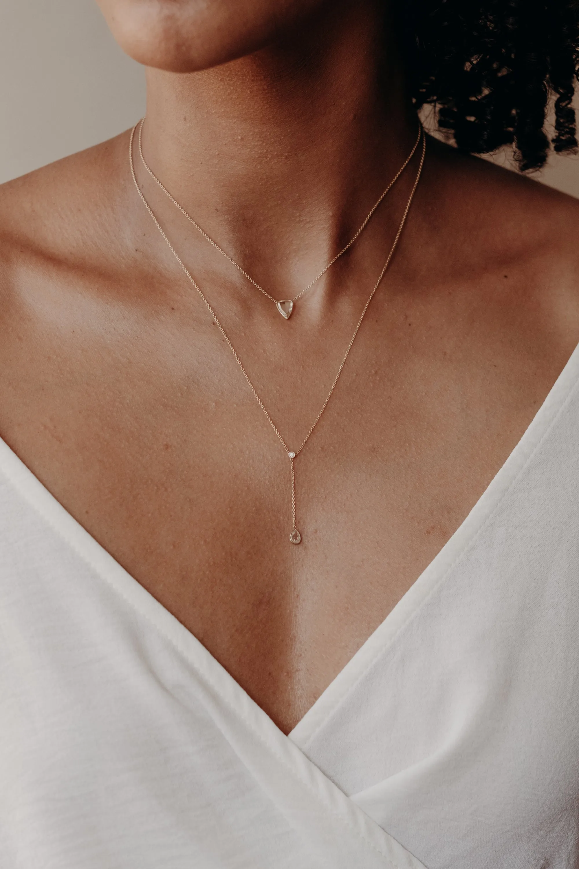 Rose Cut Diamond Necklace No. 2318