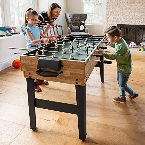 Smaller 10-in-1 Game Table w/Foosball, Pool, Shuffleboard, Ping Pong, Hockey, and More